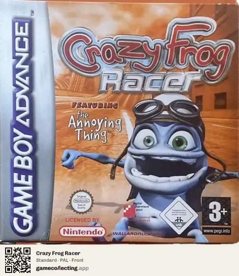 Crazy Frog Racer Game Boy Advance, PAL box front