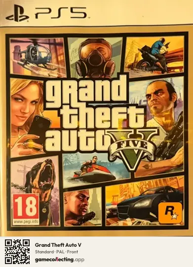 Grand Theft Auto V PlayStation 5, PAL box front
