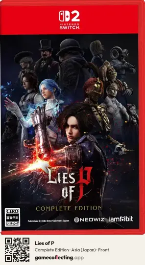 Lies of P Nintendo Switch 2, Japan box front