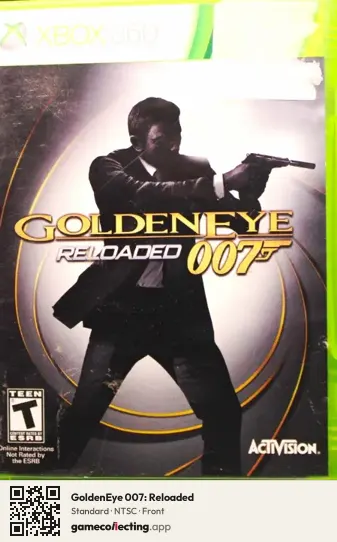 GoldenEye 007: Reloaded Xbox 360, NTSC box front