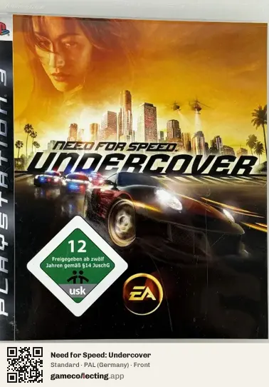 Need for Speed: Undercover PlayStation 3, Germany box front