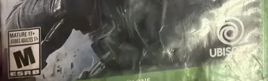 Tom Clancy's Rainbow Six Siege, the ESRB box on its front