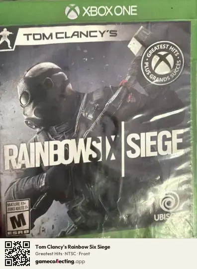 Tom Clancy's Rainbow Six Siege Xbox One, NTSC box front