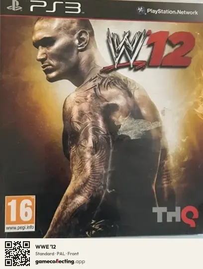 WWE '12 PlayStation 3, PAL box front