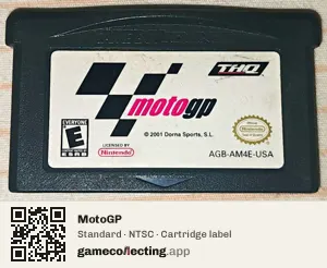 MotoGP Game Boy Advance, NTSC cartridge label