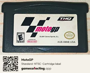 MotoGP Game Boy Advance, NTSC cartridge label