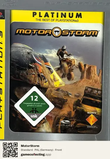 MotorStorm PlayStation 3, Germany box front