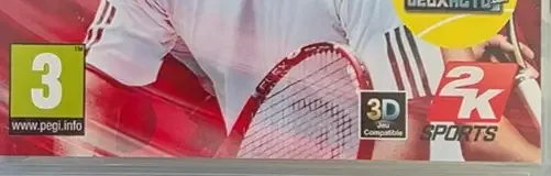 Top Spin 4, the PEGI square on its front