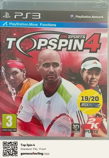 Top Spin 4 PlayStation 3, PAL box front