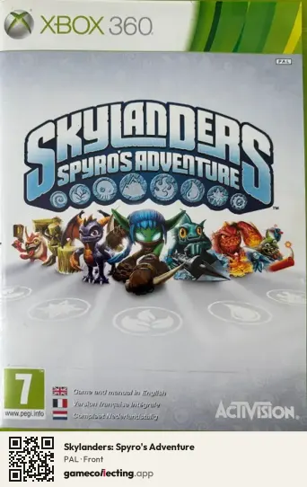 Skylanders: Spyro's Adventure Xbox 360, PAL box front