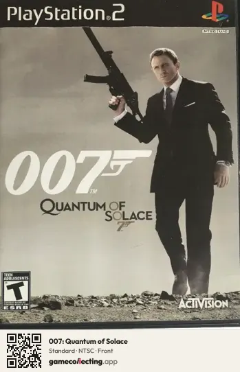 007: Quantum of Solace PlayStation 2, NTSC box front