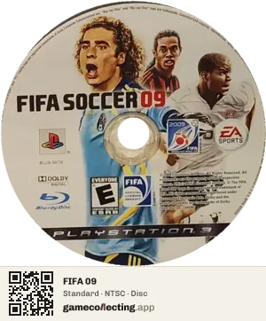 FIFA 09 PlayStation 3, NTSC disc