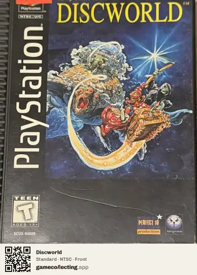 Discworld PlayStation, NTSC box front