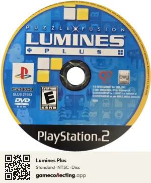 Lumines Plus PlayStation 2, NTSC disc