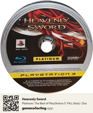 Heavenly Sword PlayStation 3, PAL disc