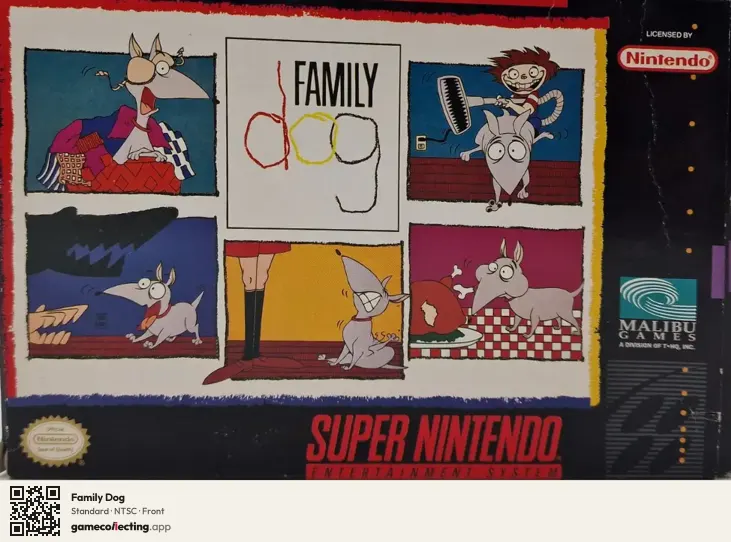 Family Dog Super Nintendo Entertainment System, NTSC box front