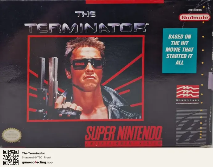 The Terminator Super Nintendo Entertainment System, NTSC box front