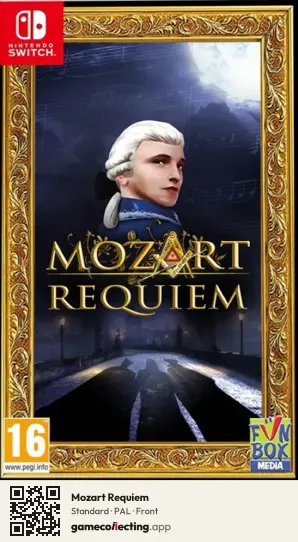 Mozart Requiem Nintendo Switch, PAL box front