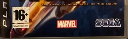 Iron Man, the PEGI square on its front