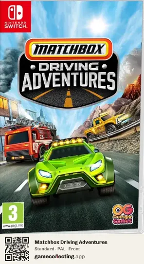 Matchbox Driving Adventures Nintendo Switch, PAL box front