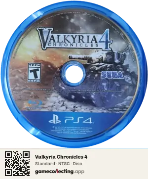 Valkyria Chronicles 4 PlayStation 4, NTSC disc