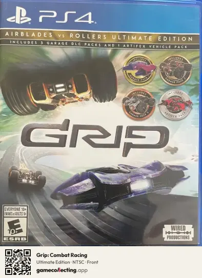 Grip: Combat Racing PlayStation 4, NTSC box front