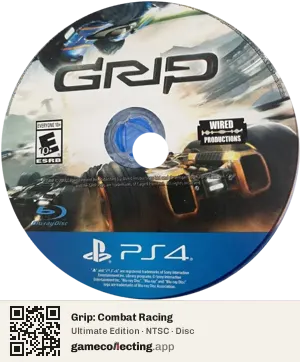 Grip: Combat Racing PlayStation 4, NTSC disc