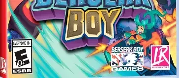 Berserk Boy, the ESRB box on its front
