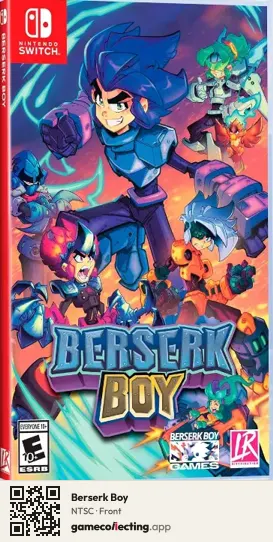 Berserk Boy Nintendo Switch, NTSC box front