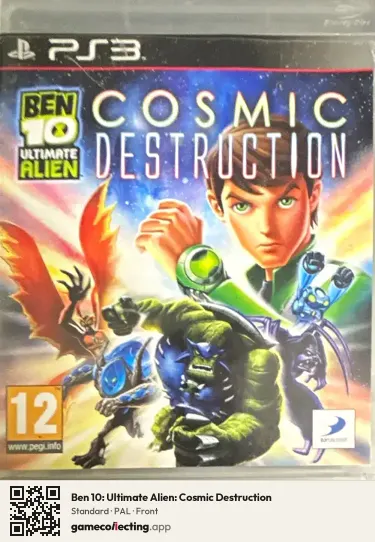 Ben 10: Ultimate Alien: Cosmic Destruction PlayStation 3, PAL box front