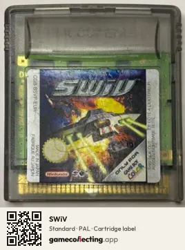SWiV Game Boy Color, PAL cartridge label
