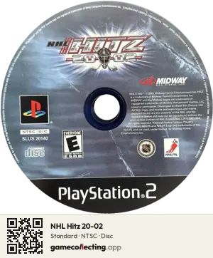 NHL Hitz 20-02 PlayStation 2, NTSC disc