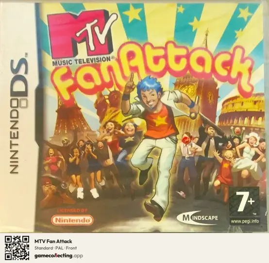 MTV Fan Attack Nintendo DS, PAL box front