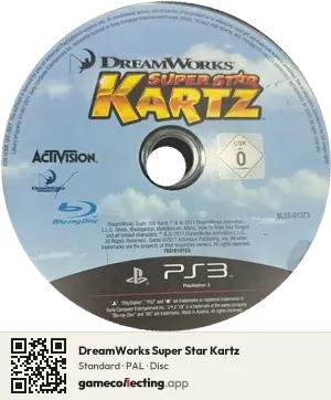 DreamWorks Super Star Kartz PlayStation 3, PAL disc