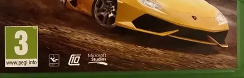 Forza Horizon 2, the PEGI square on its front
