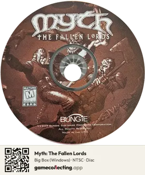 Myth: The Fallen Lords Computer, NTSC disc