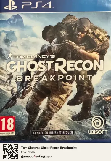 Tom Clancy's Ghost Recon Breakpoint PlayStation 4, PAL box front