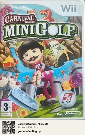 Carnival Games: MiniGolf Nintendo Wii, PAL box front