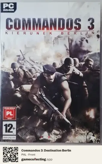 Commandos 3: Destination Berlin Computer, PAL box front