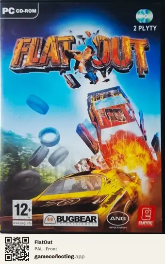 FlatOut Computer, PAL box front