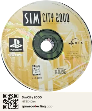 SimCity 2000 PlayStation, NTSC disc