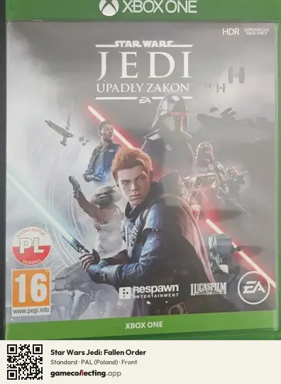 Star Wars Jedi: Fallen Order Xbox One, Poland box front