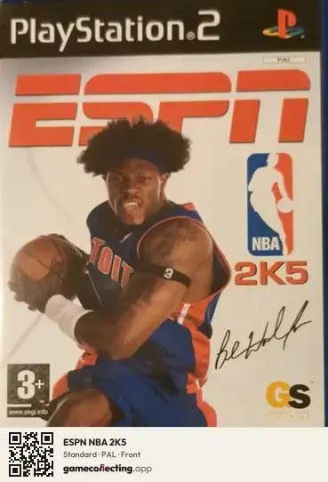 ESPN NBA 2K5 PlayStation 2, PAL box front