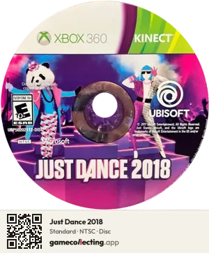 Just Dance 2018 Xbox 360, NTSC disc