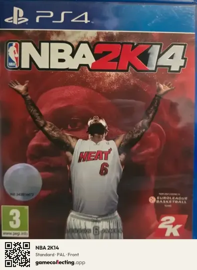 NBA 2K14 PlayStation 4, PAL box front