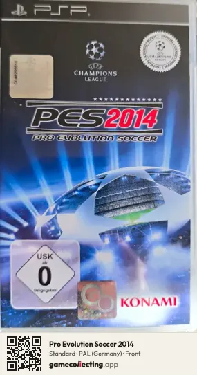 Pro Evolution Soccer 2014 PlayStation Portable, Germany box front