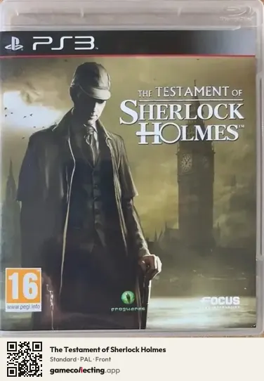The Testament of Sherlock Holmes PlayStation 3, PAL box front