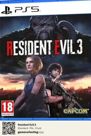 Resident Evil 3 PlayStation 5, PAL box front