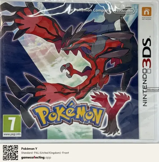 Pokémon Y Nintendo 3DS, United Kingdom box front