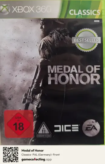 Medal of Honor Xbox 360, Germany box front